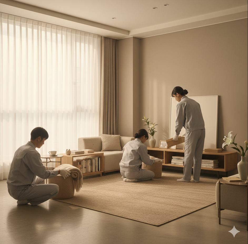 공간 정돈 작업